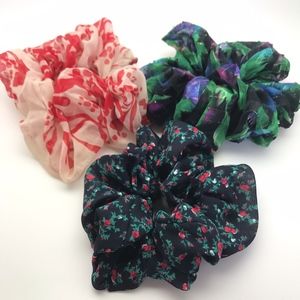 Scrunchies - Set of 3 Fluffy Ones NWOT (set 2)